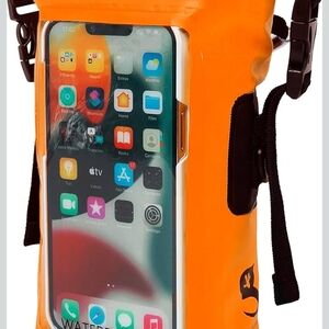Orange Waterproof Phone Pouch